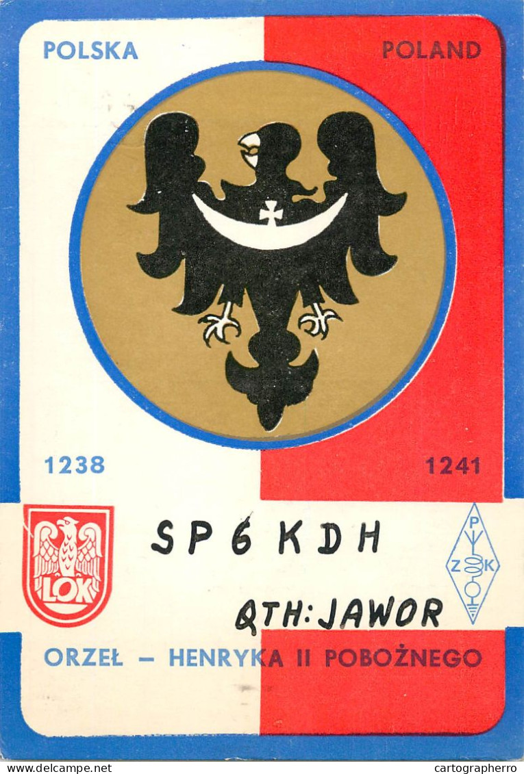 Polish Amateur Radio Station QSL Card Poland Y03CD SP6KDH - Radio Amatoriale