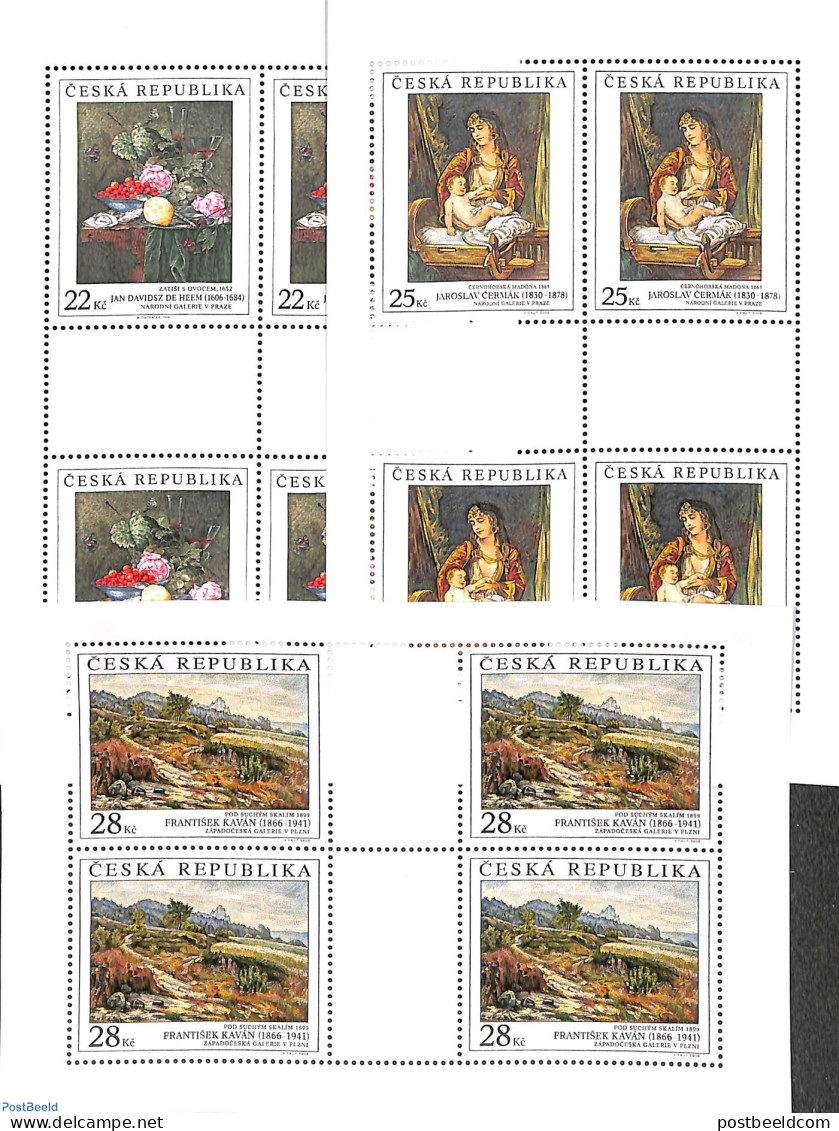 Czech Republic 2006 Paintings 3 M/s, Mint NH, Art - Paintings - Other & Unclassified