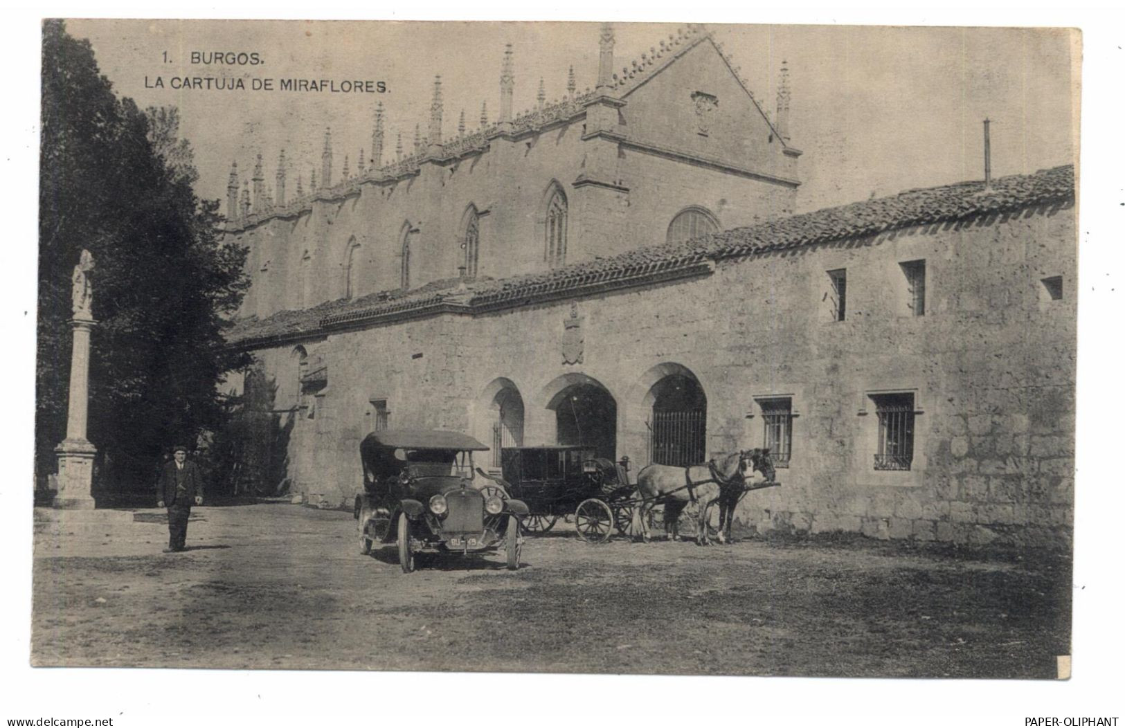 E 09000 BURGOS, La Cartuja De Miraföres, Oldtimer, Droschke - Burgos