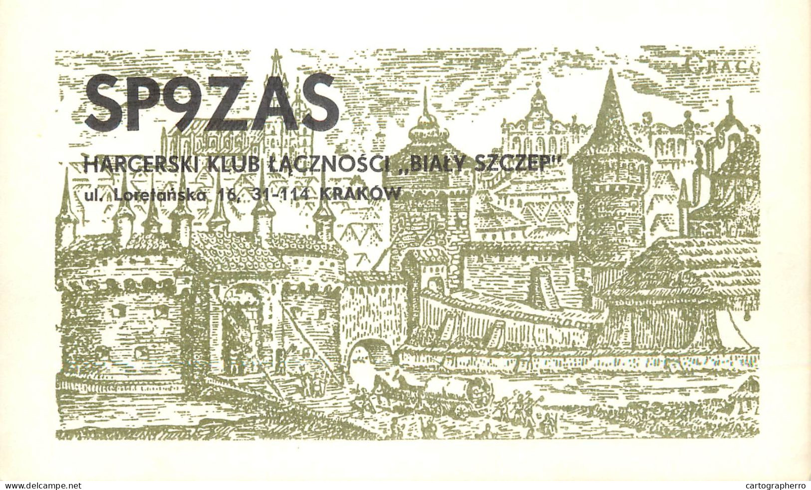 Polish Amateur Radio Station QSL Card Poland Y03CD SP9ZAS - Amateurfunk