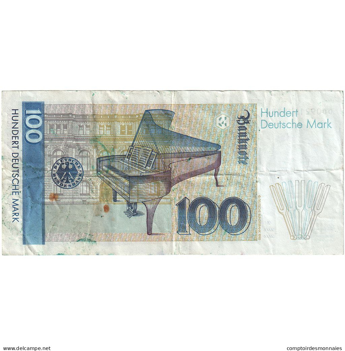 République Fédérale Allemande, 100 Deutsche Mark, 1991, KM:41b, TTB - 100 DM