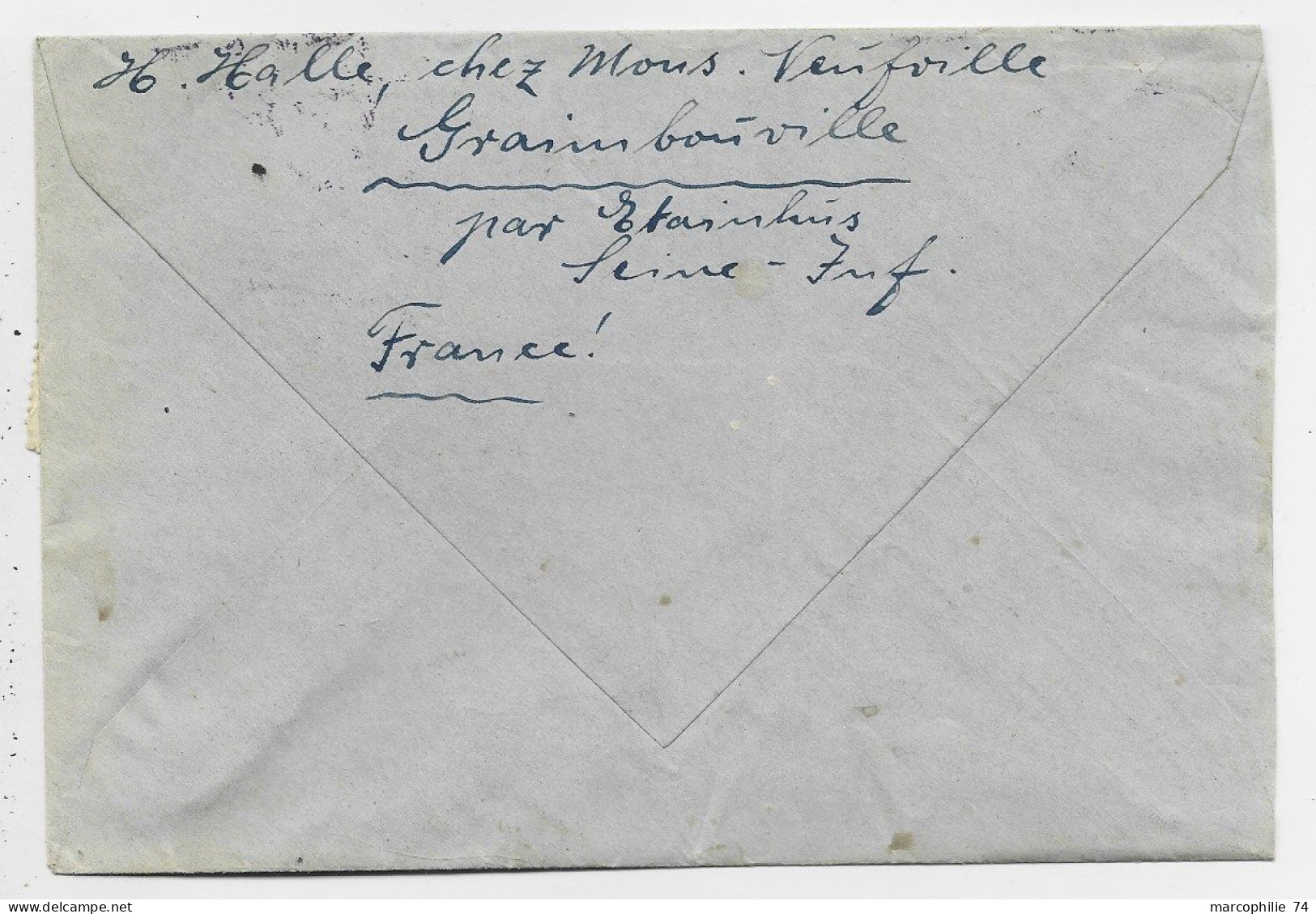 GANDON 2FRX4+1FR MAZELIN LETTRE  MANNEVILLE LA GOUPIL SEINE INFERIEURE 1916 POUR SUISSE TAXE 10C ENGISHOFEN THURGAU - 1945-54 Marianne De Gandon