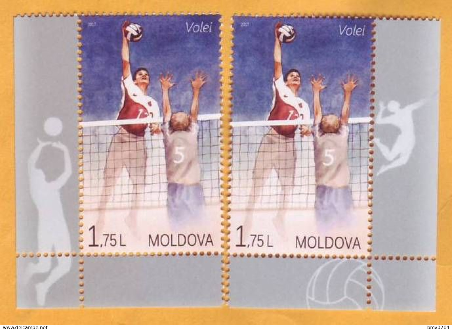 2017  Moldova Moldavie Sport. Volleyball 2v Mint - Volleyball