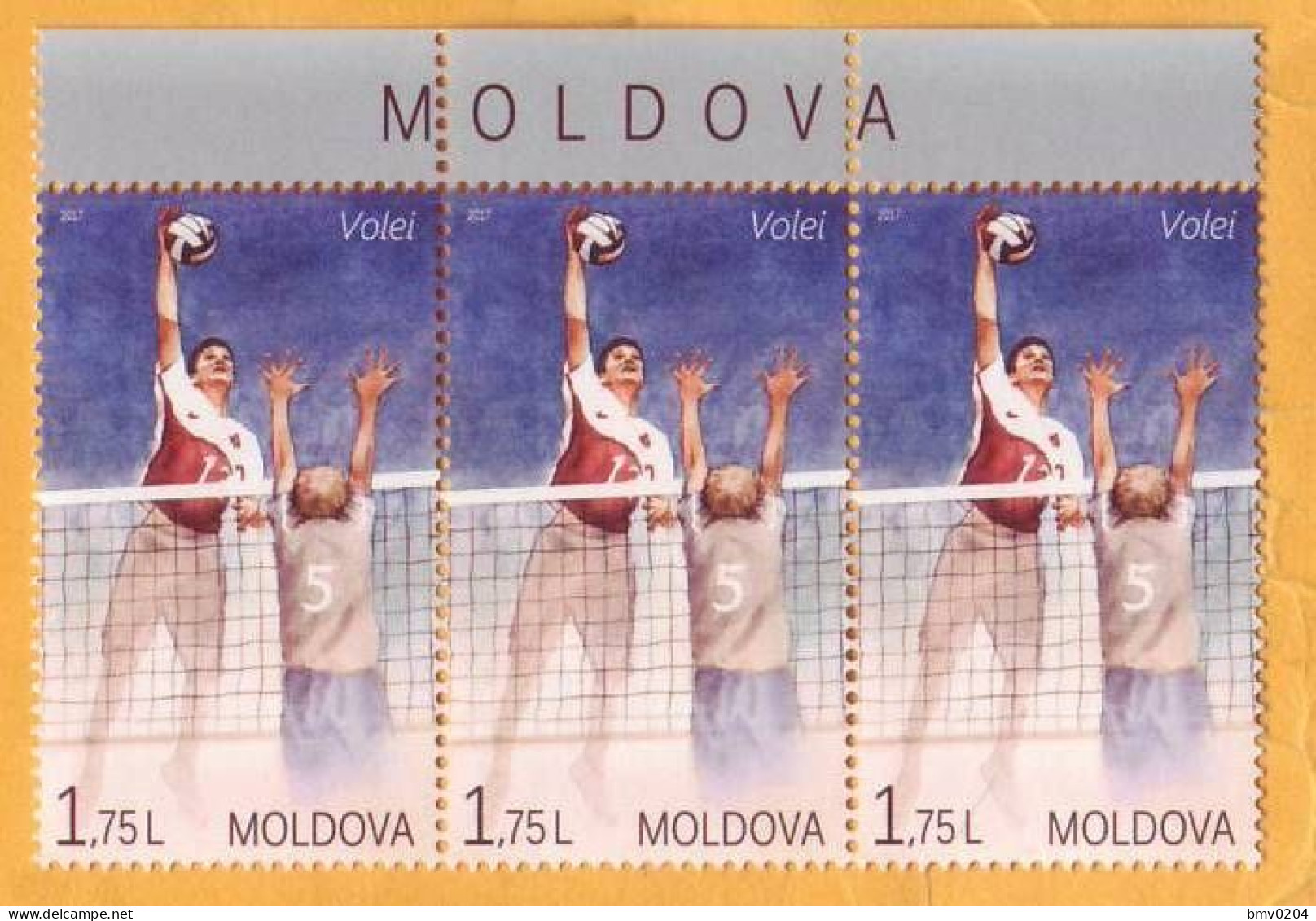 2017  Moldova Moldavie Sport. Volleyball 3v Mint - Volleyball