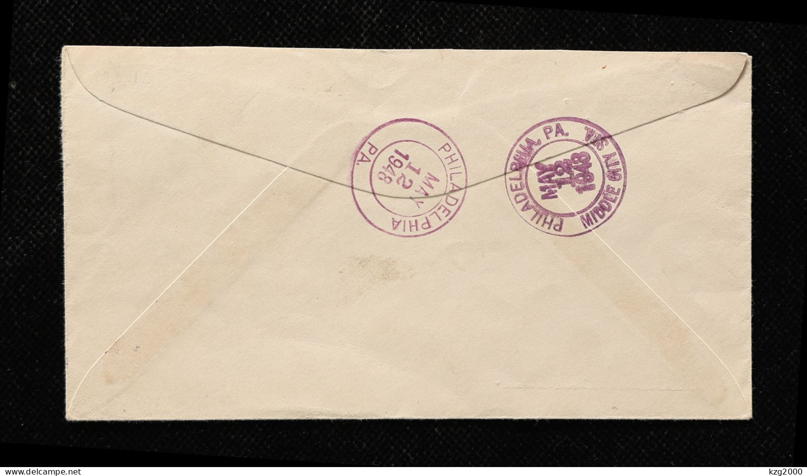 ROC China Stamp Registered Airmail Cover  1948.5.7 Shanghai -1948.5.12 Philadelphia - 1912-1949 República