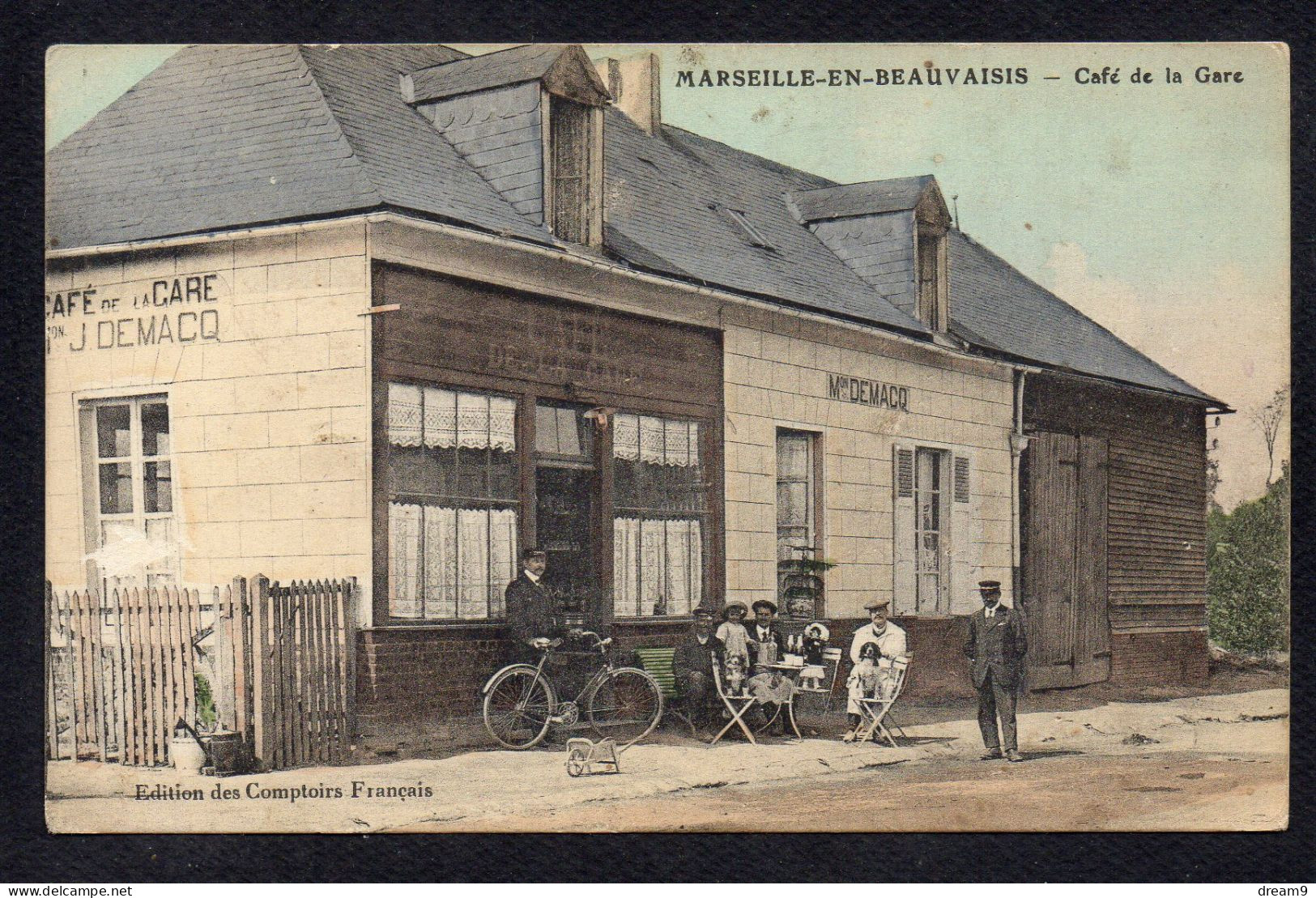 60 MARSEILLE EN BEAUVAISIS - Café De La Gare - Marseille-en-Beauvaisis