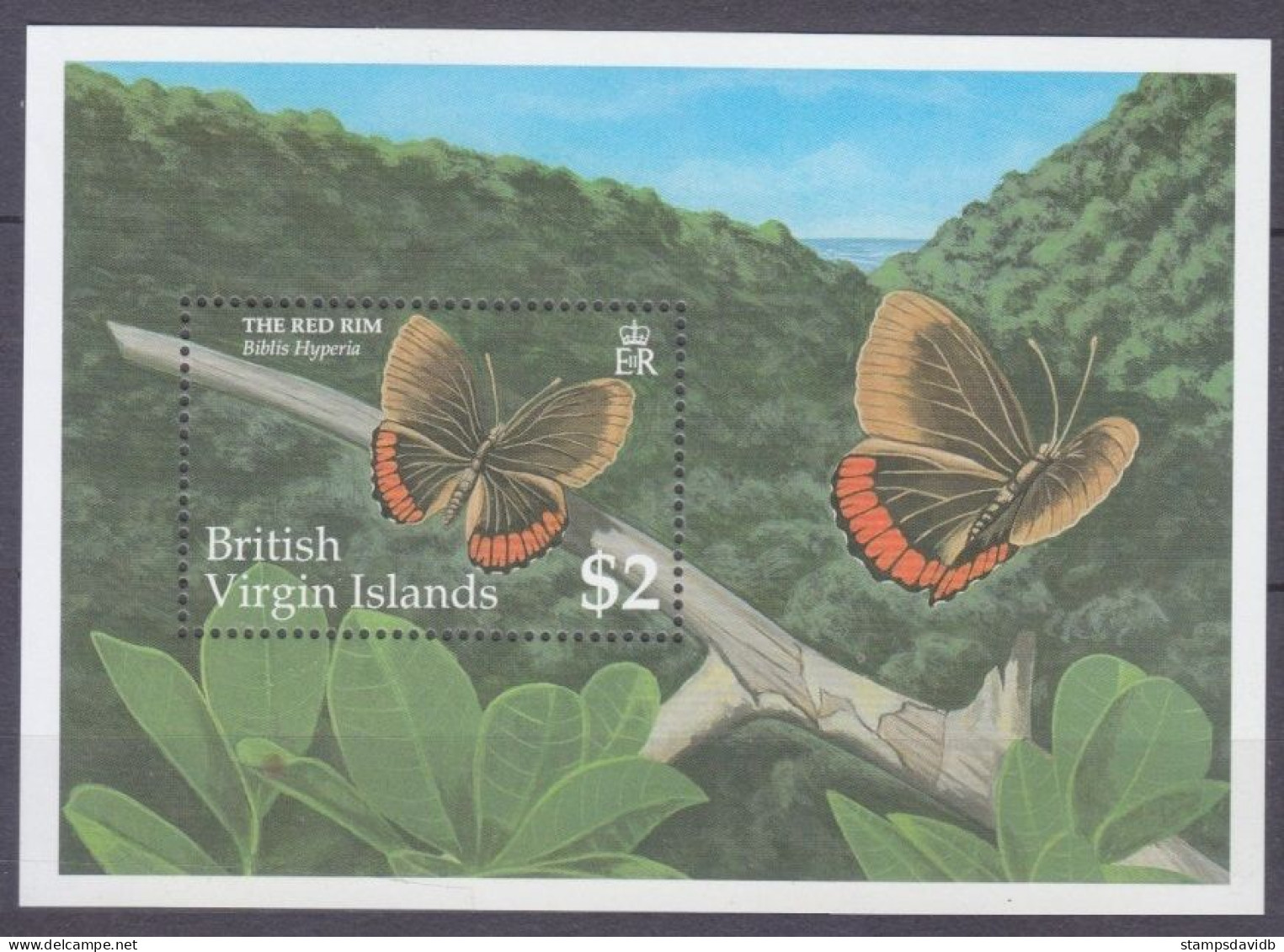 1991 British Virgin Islands 737/B67 Butterflies 10,00 € - Vlinders