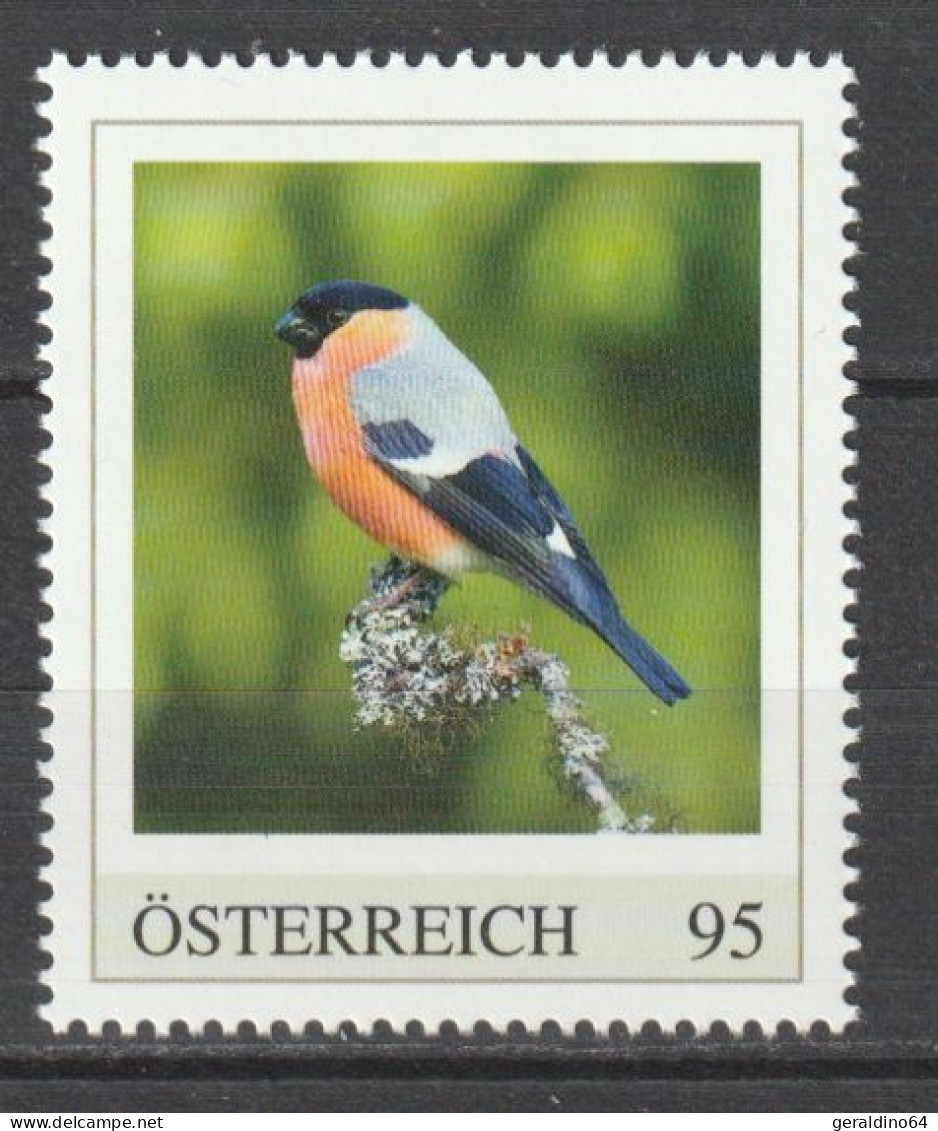 Österreich Personalisierte BM Vögel Gimpel ** Postfrisch - Timbres Personnalisés