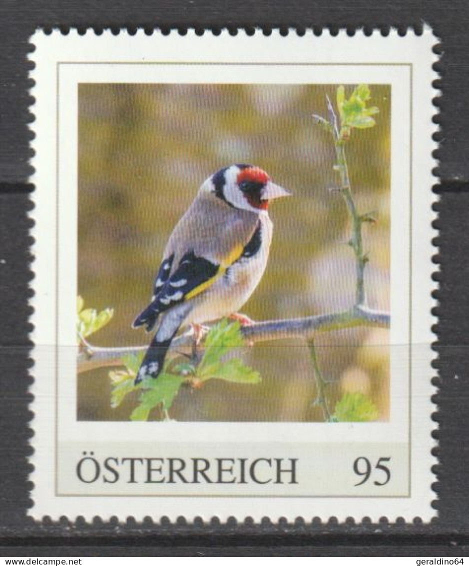 Österreich Personalisierte BM Vögel Stieglitz ** Postfrisch - Personnalized Stamps