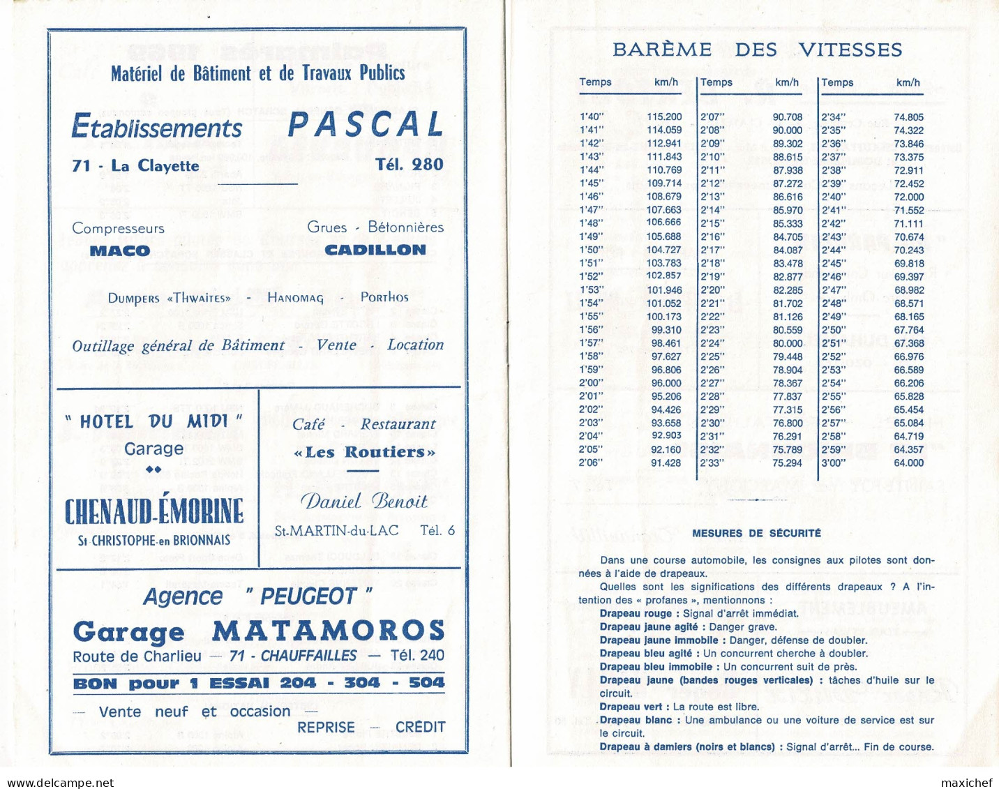 Course de Côte du Val d'Anglure - Championnat France Montagne - 18-19 Juillet 1970, Liste des Engagés