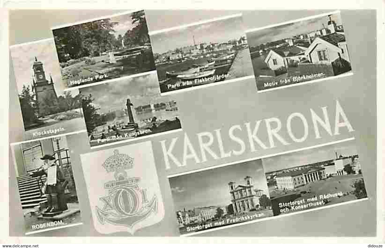 Suède - Karlskrona - Multivues - CPA - Voir Scans Recto-Verso - Schweden