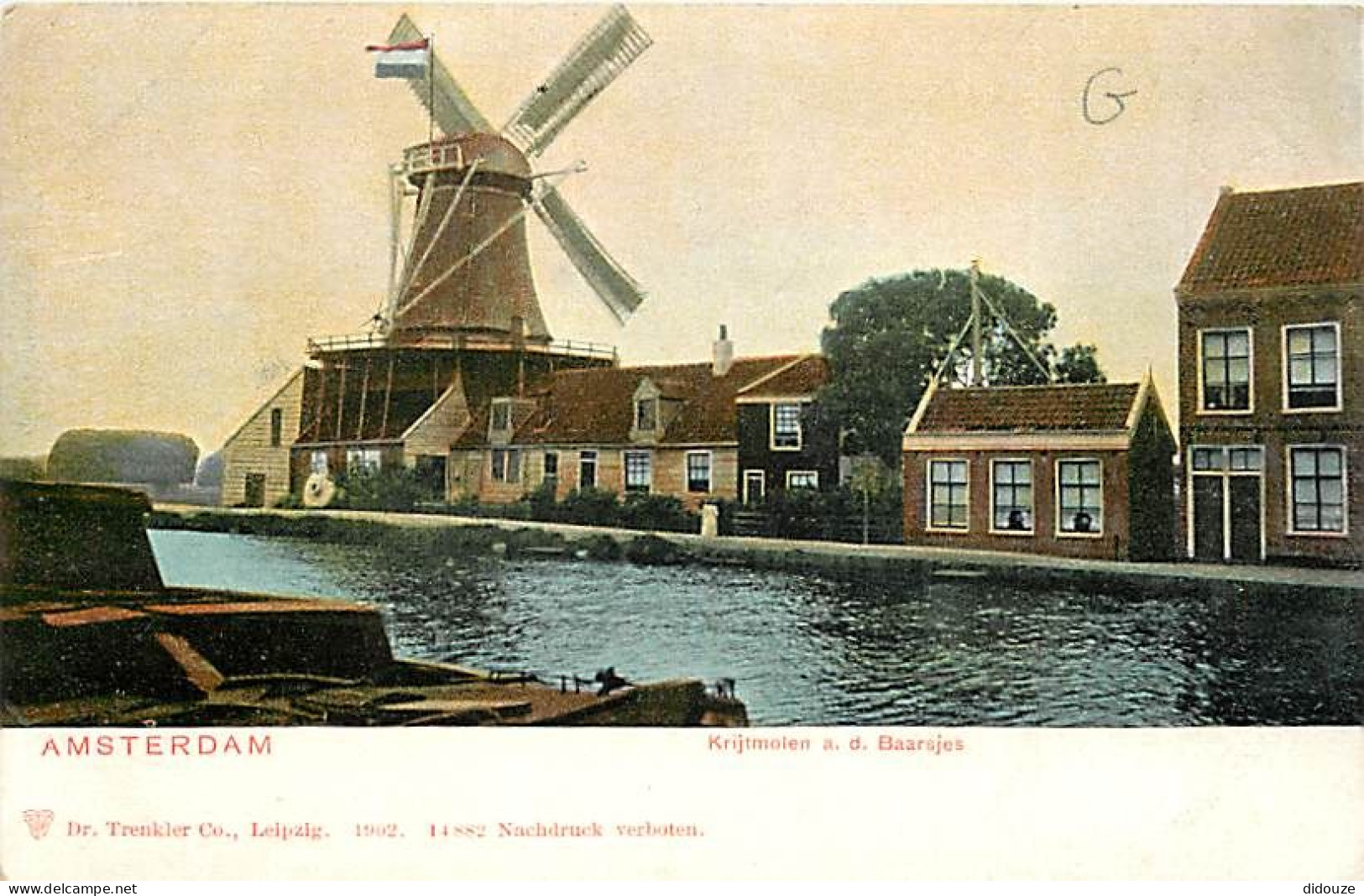 Pays - Pays Bas - Amsterdam - Krijtmoien A. D. Baarjes - Précurseur - Colorisée - CPA - Carte Neuve - Voir Scans Recto-V - Amsterdam