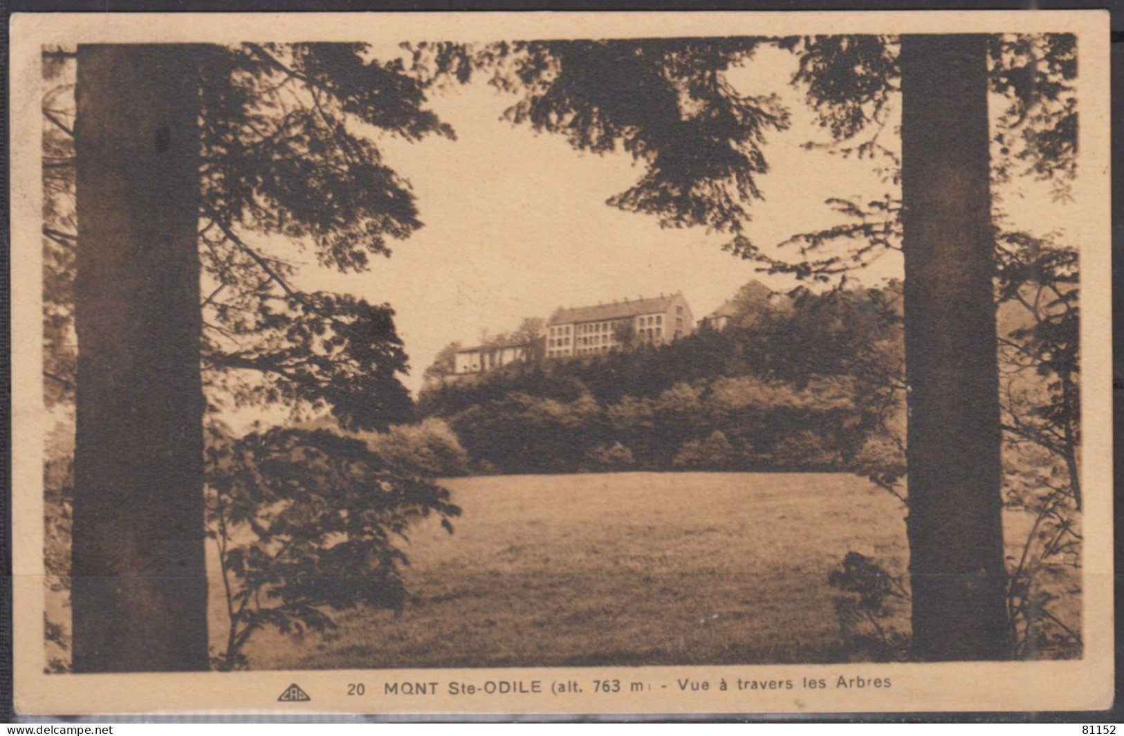 PAIX 30c Vert  Sur CPA Du  MONT Ste-ODILE  1936   Pour  La Bruyère BEAUVECHAIN  Belgique - 1932-39 Peace