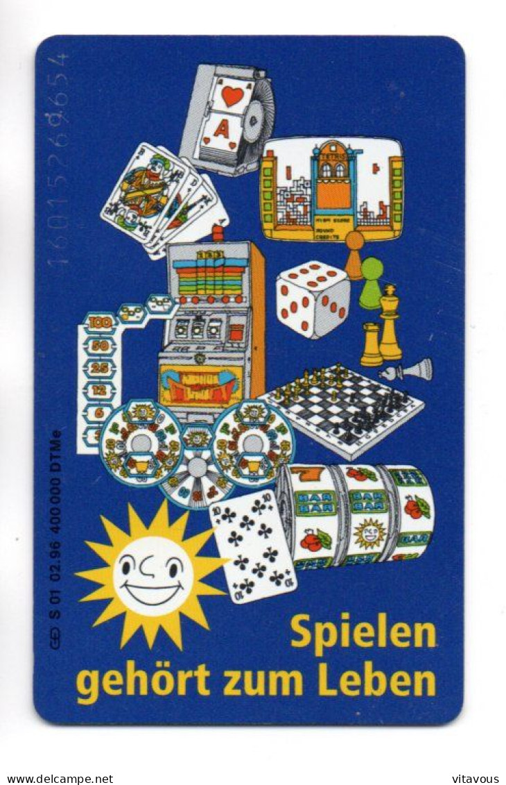 échec Casino Jeu Machine à Sous  Télécarte Allemagne Phonecard Telefonkarte (K 77) - S-Reeksen : Loketten Met Reclame Van Derden
