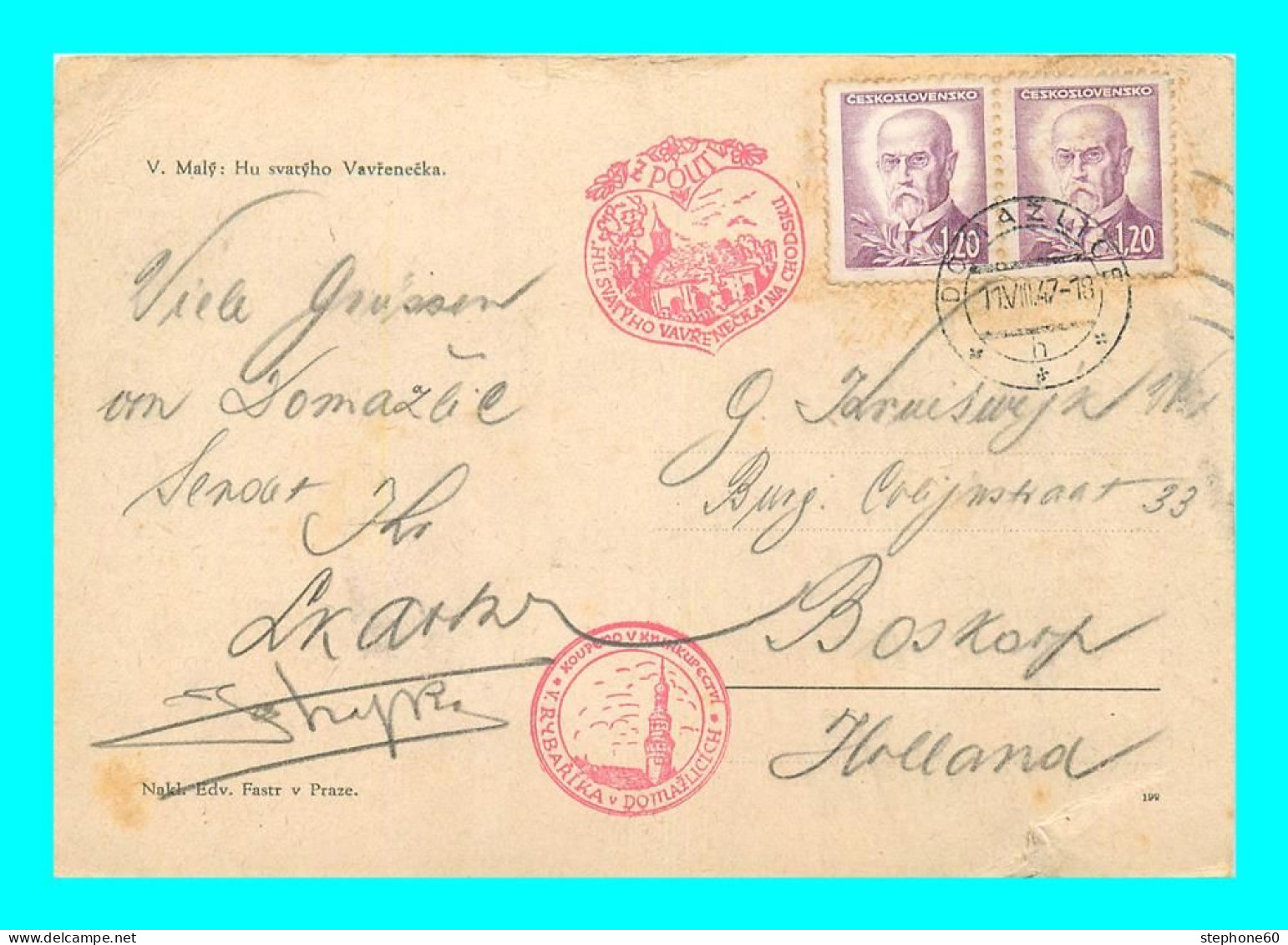 A951 / 299  Timbre Ceskoslovensko - Cachet - Briefe U. Dokumente