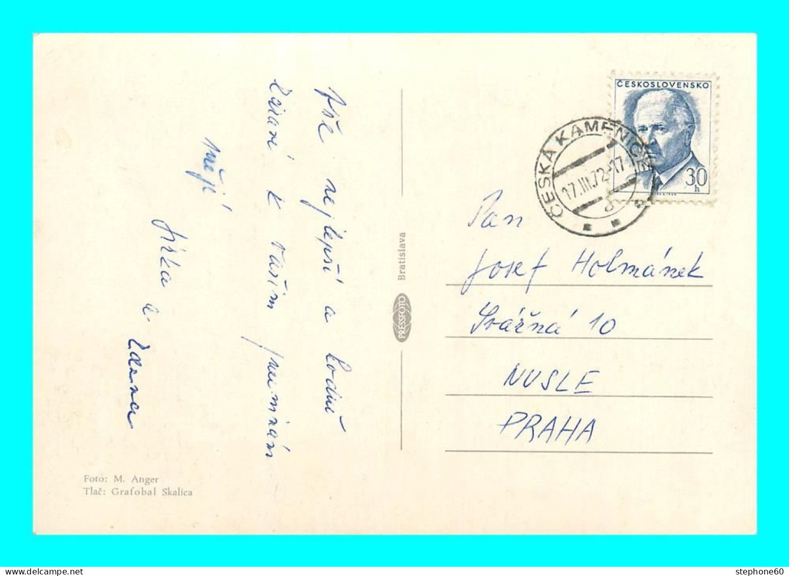 A951 / 295  Cachet Sur Timbre - CESKA KAMENICE - Lettres & Documents