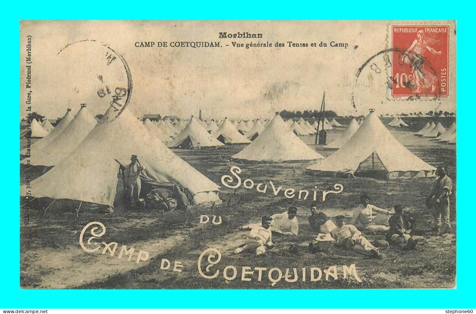 Rd A007 / 325 56 - CAMP De COETQUIDAM Vue Generale Des Tentes Et Du Camp - Guer Coetquidan