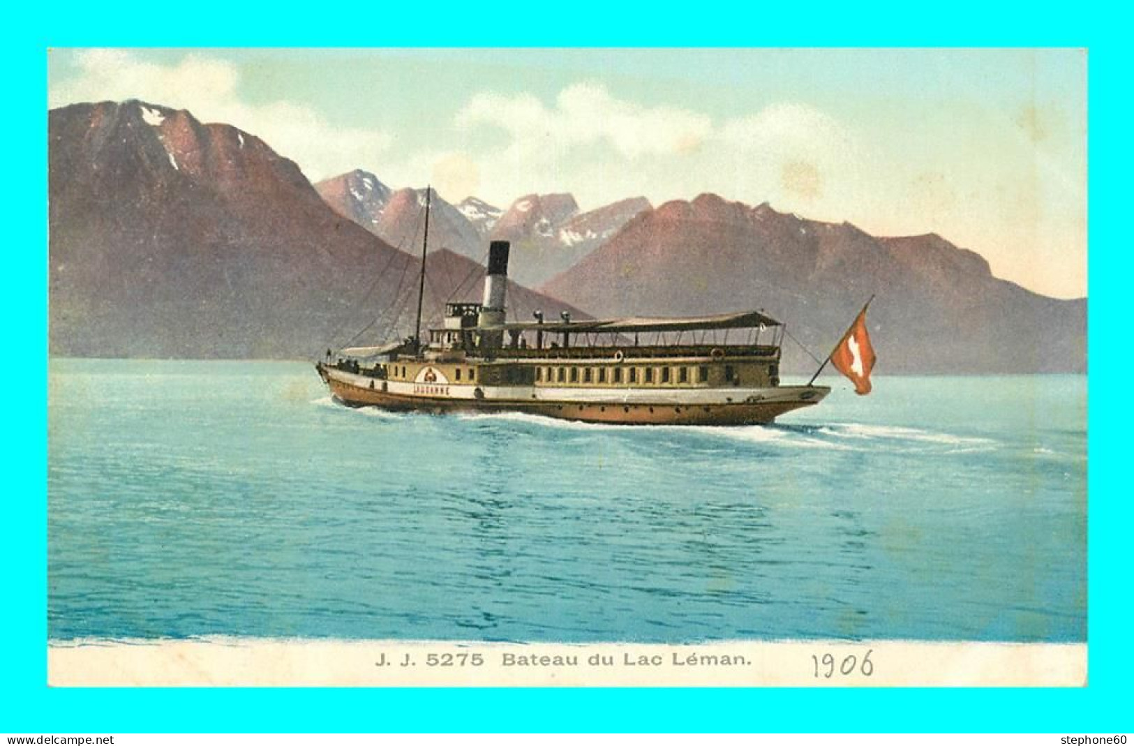 A940 / 643 Suisse Bateau Du Lac Léman - Au