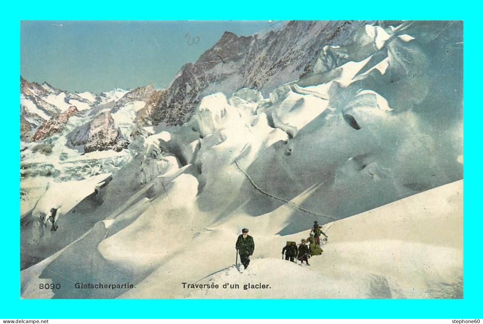 A941 / 239 Suisse Gletscherpartie Traversée D'un Glacier ( Alpinisme ) - Travers