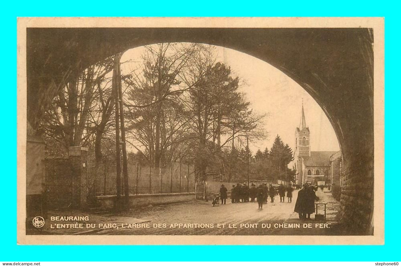 A941 / 633 BEAURAING Entrée Du Parc Arbre Des Apparitions Et Pont Du Chemin De Fer - Beauraing