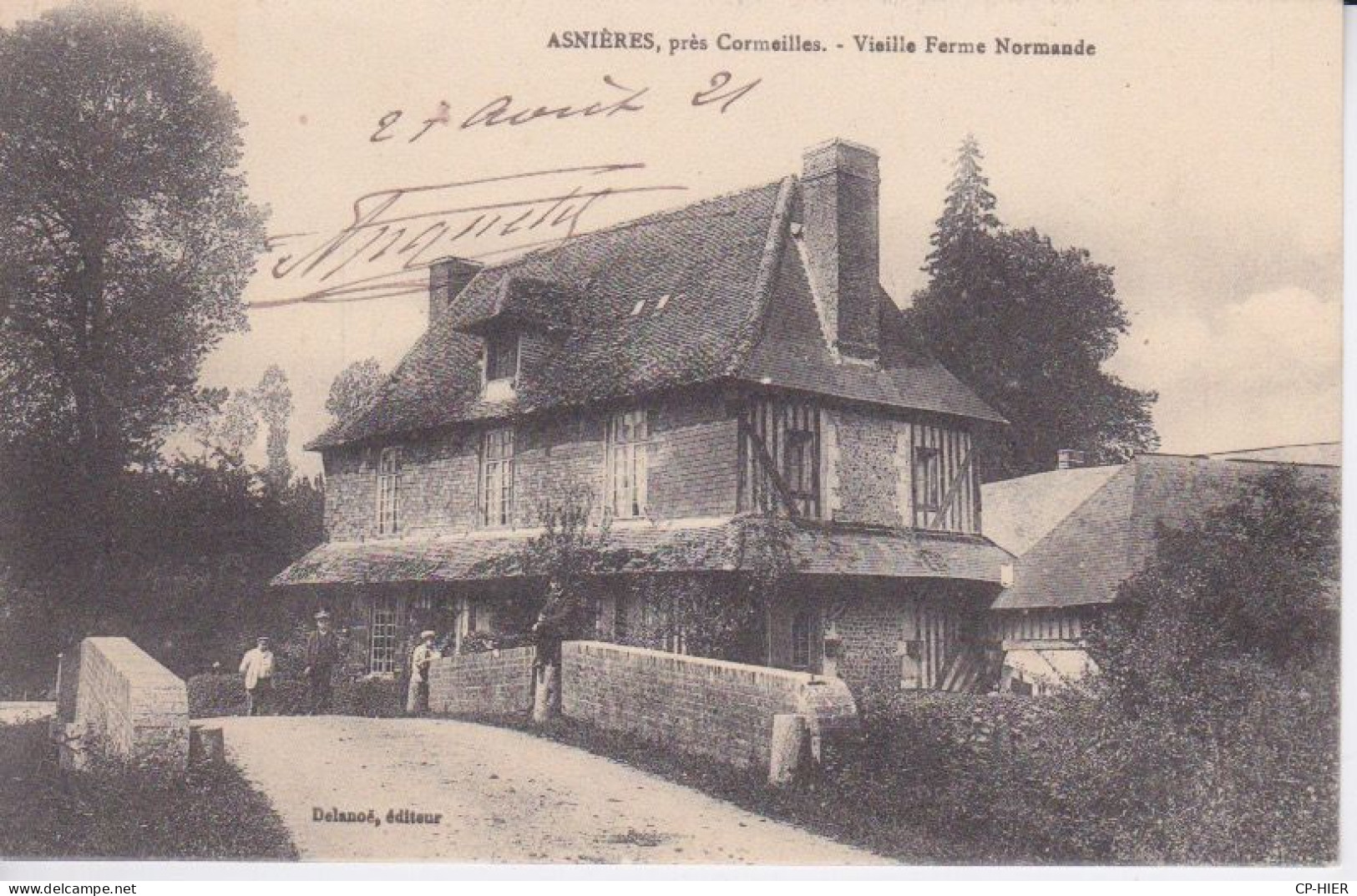 27 - EURE - ASNIERES PRES CORMEILLES - UNE VIEILLE FERME NORMANDE - Arnières