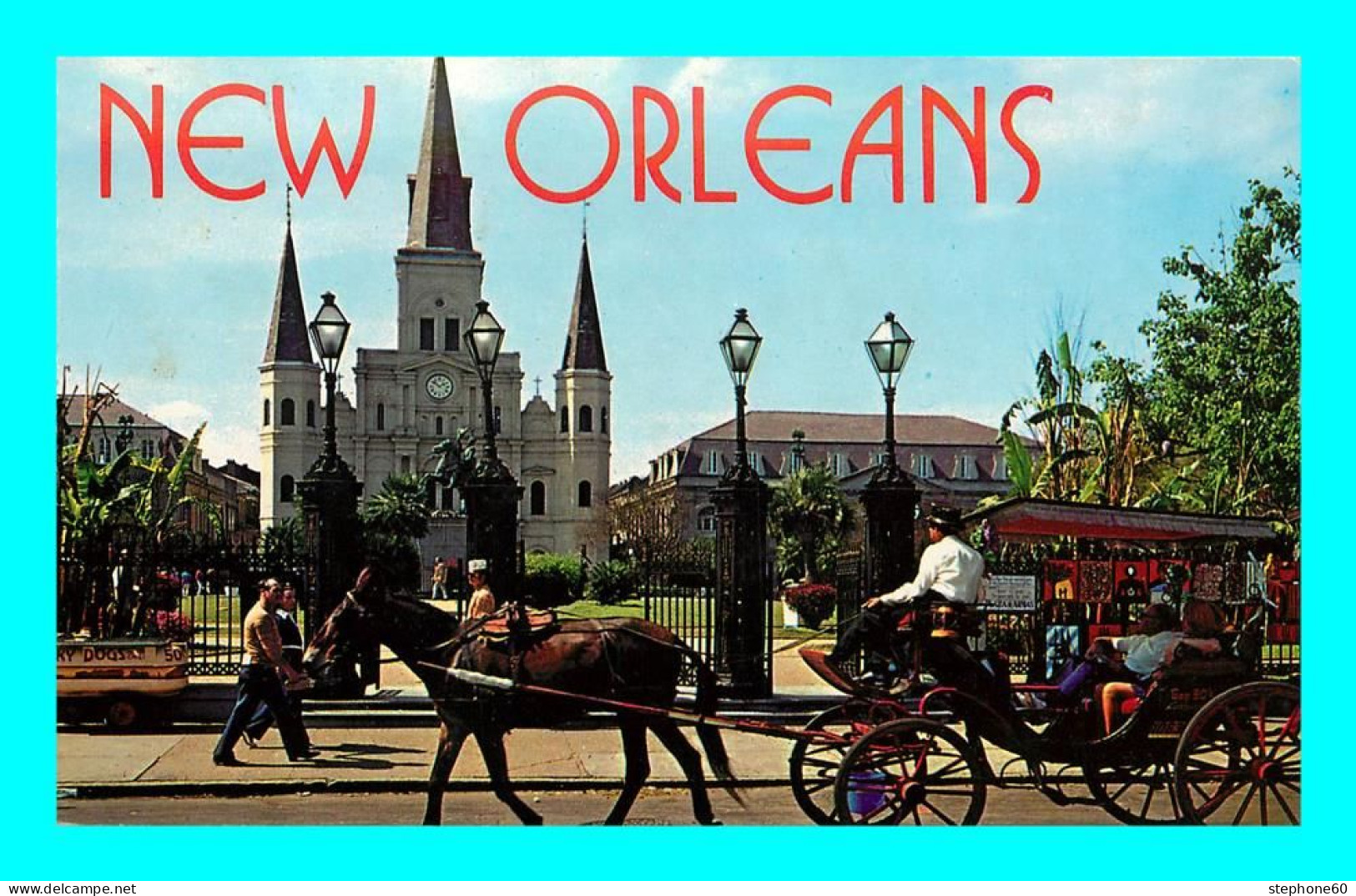 A947 / 987 NEW ORLEANS Jackson Square St Louis Cathedral At Jackson Square ( Cheval ) - New Orleans