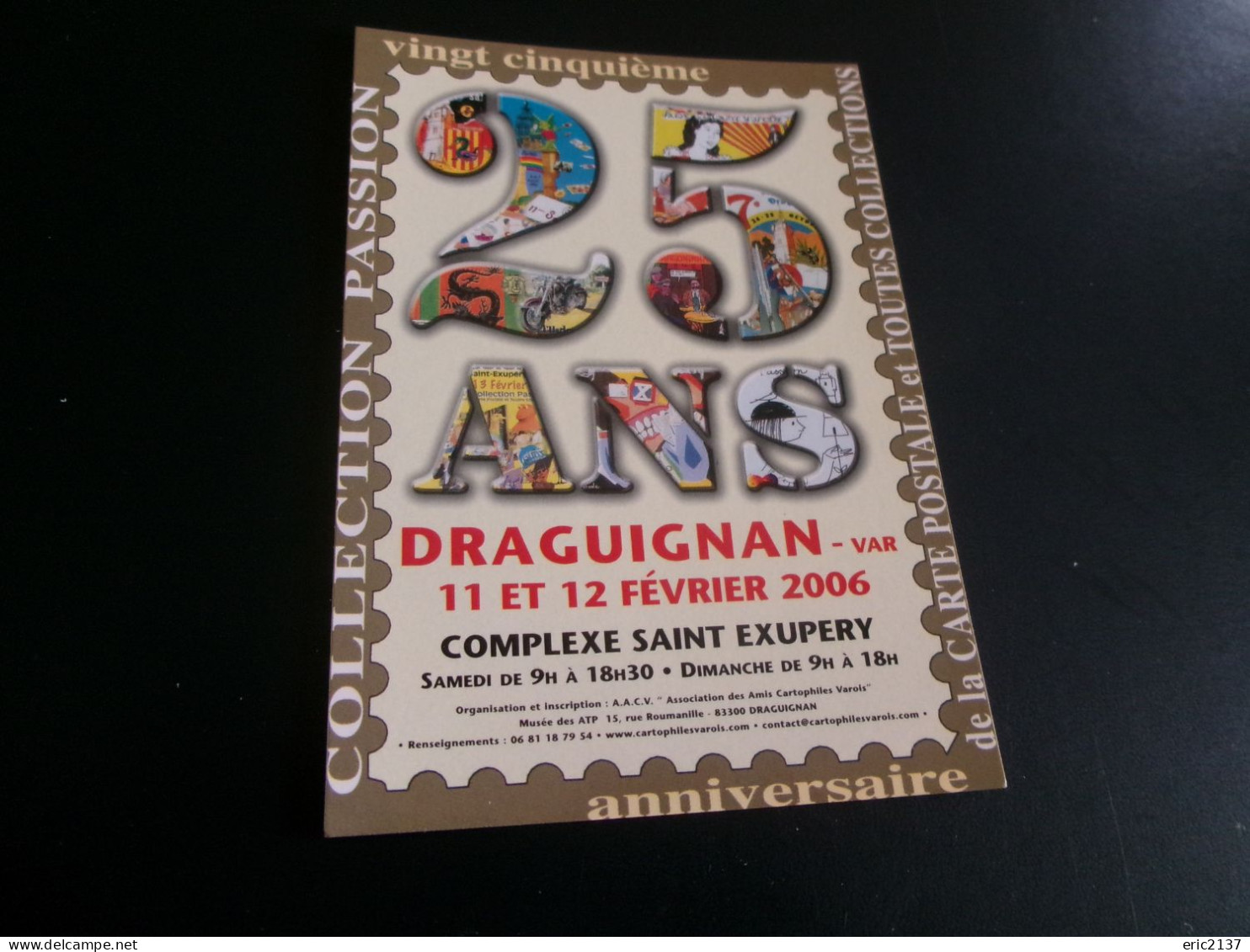 BELLE ILLUSTRATION "XXVe SALON DE LA CP DRAGUIGNAN 2006..."  (500ex) - Bourses & Salons De Collections