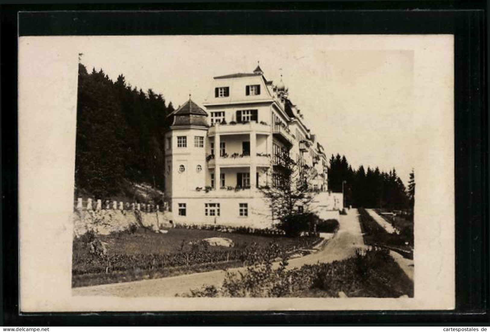 Foto-AK Deggendorf, Sanatorium Am Hausstein  - Deggendorf
