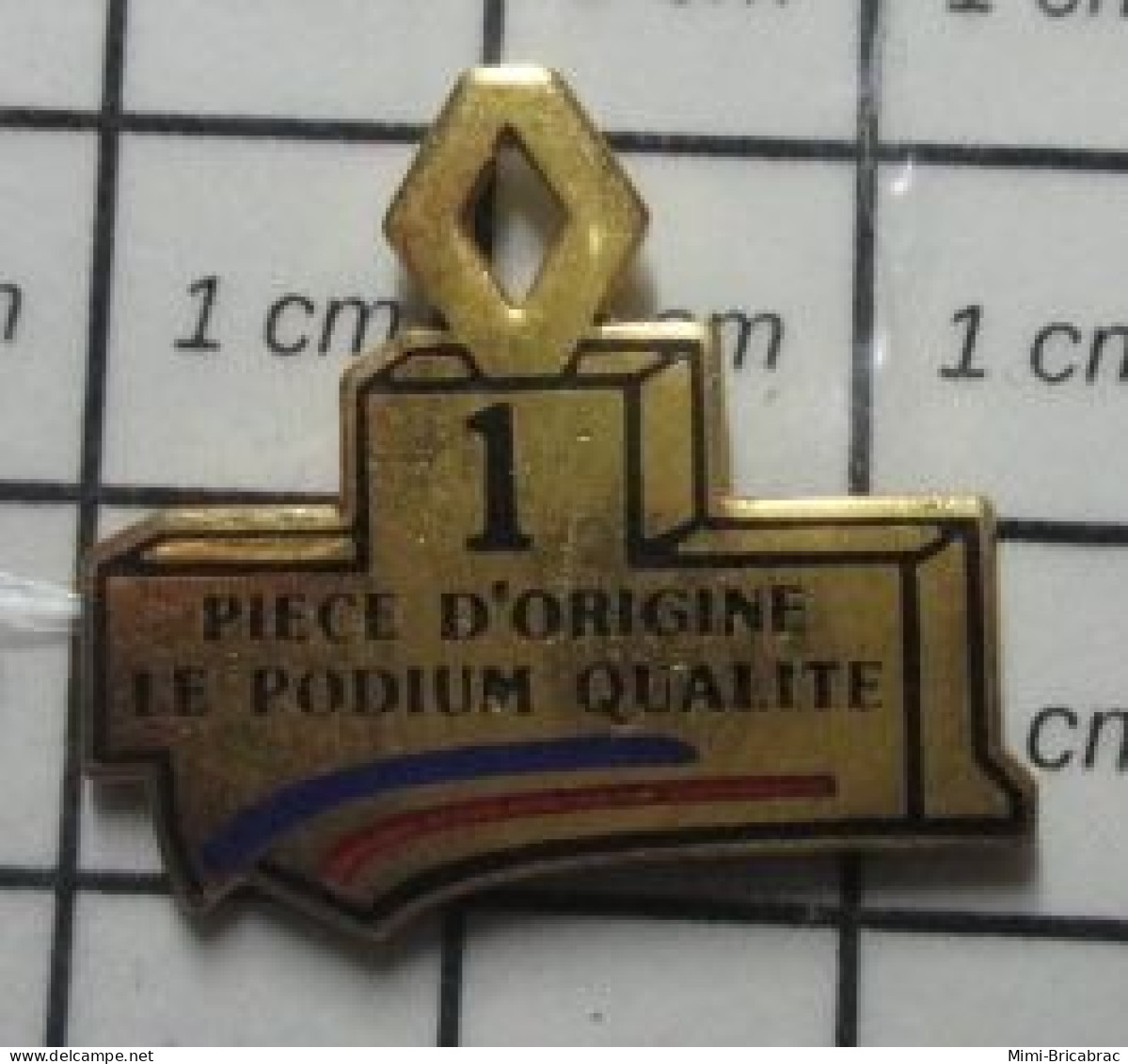 713M Pin's Pins / Beau Et Rare / AUTOMOBILES / RENAULT PIECE D'ORIGINE LE PODIUM QUALITE - Renault