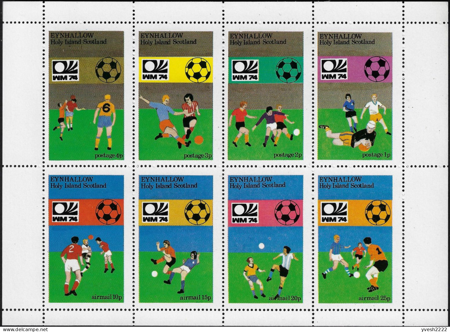 Eynhallow (Écosse) Et Oman (Vignettes, Cendrillon). 2 Feuillets Et 2 Blocs. Coupe Du Monde De Foot En Allemagne - 1974 – Alemania Occidental