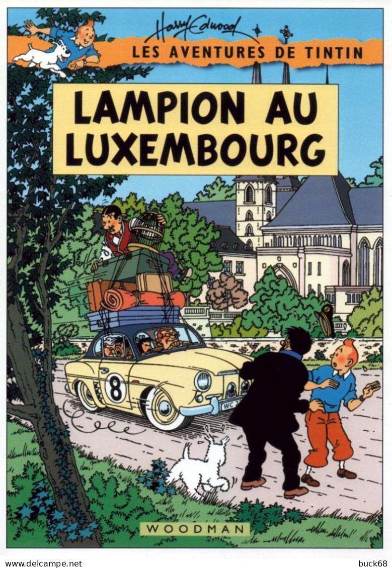 Couverture Fictive N° 9 De TINTIN Au Format A4  80 G (dessin Harry Edwood) KUIFJE HERGE - Affiches & Offsets