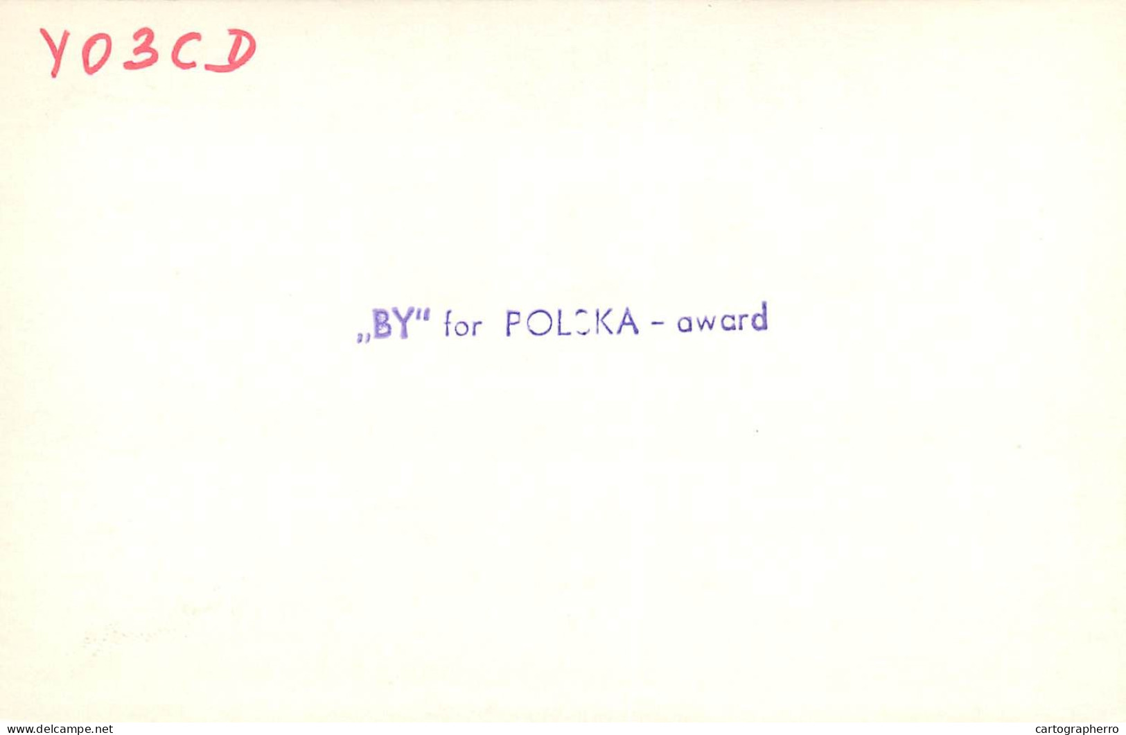 Polish Amateur Radio Station QSL Card Poland Y03CD SP2BBD - Radio Amatoriale