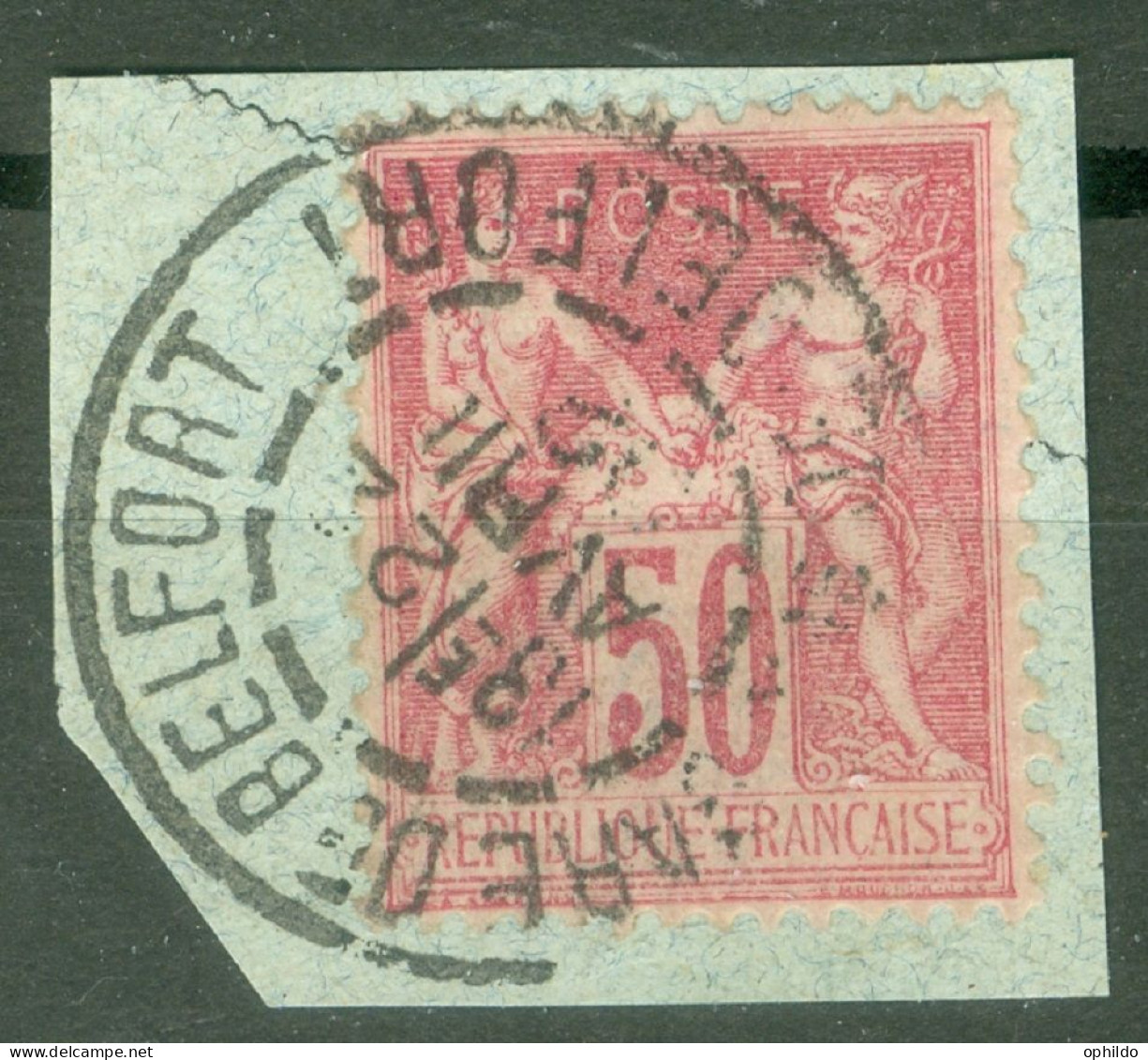 104 Ob TB  Cad Gare De Belfort  - 1898-1900 Sage (Type III)