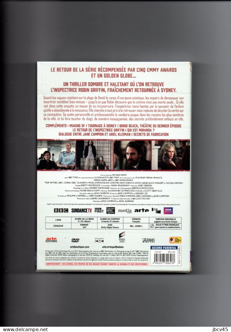 3  DVD  TOP IF THE LAKE CHINA GIRL - Politie & Thriller