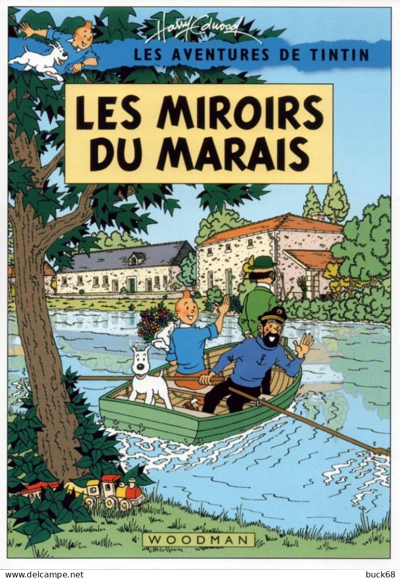 Série De 5 Couvertures Fictives De TINTIN Au Format A4 160 G (dessin Harry Edwood) KUIFJE HERGE - Affiches & Posters