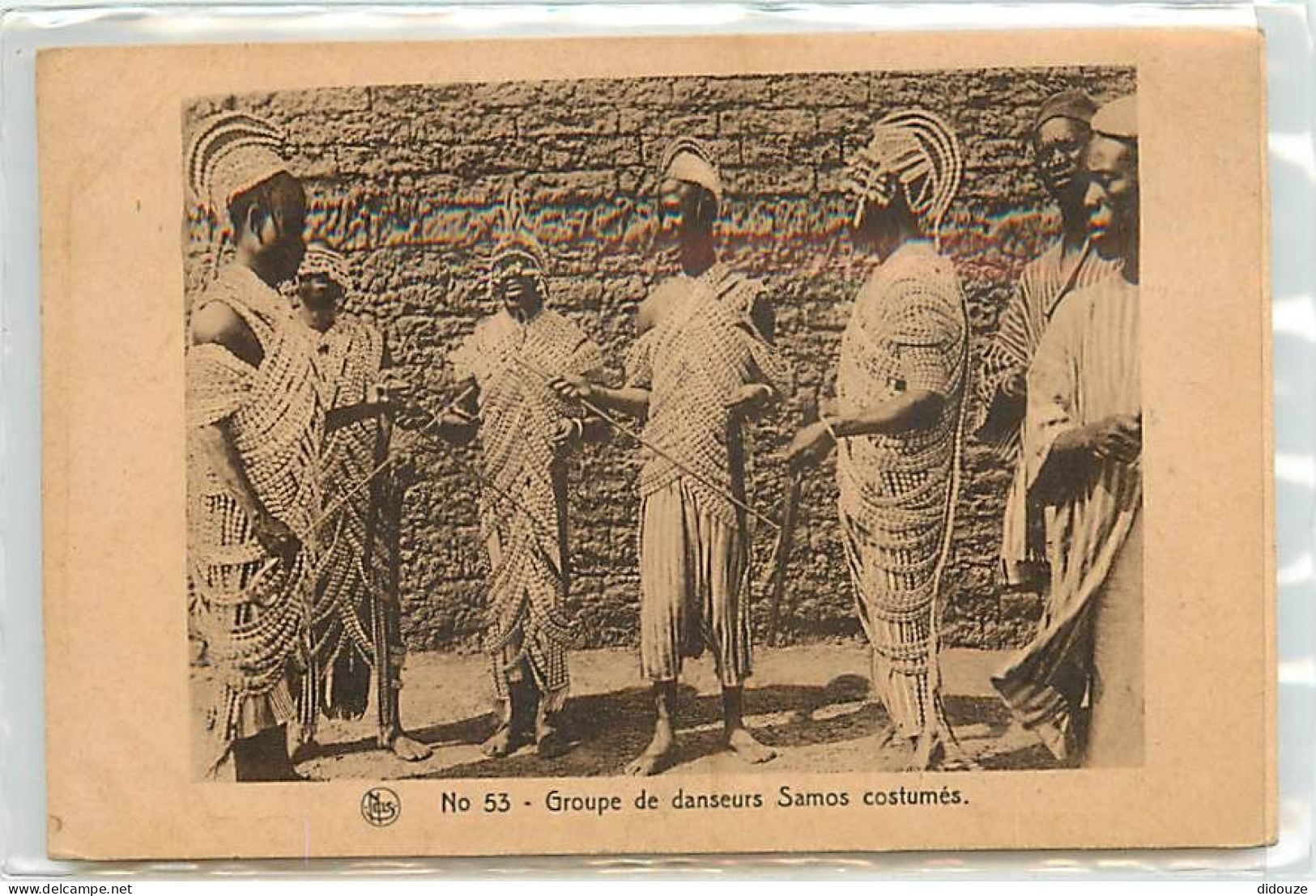 Burkina Faso - Groupe De Danseurs Samos Costumés - Animée - Etat Carte Qui Se Décolle - CPA - Voir Scans Recto-Verso - Burkina Faso