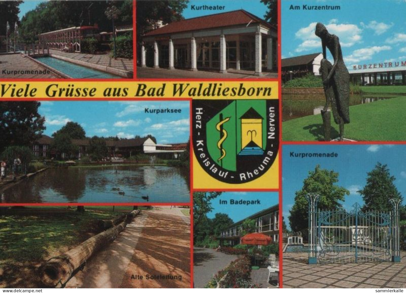 91613 - Lippstadt-Bad Waldliesborn - U.a. Kurpromenade - 1991 - Lippstadt