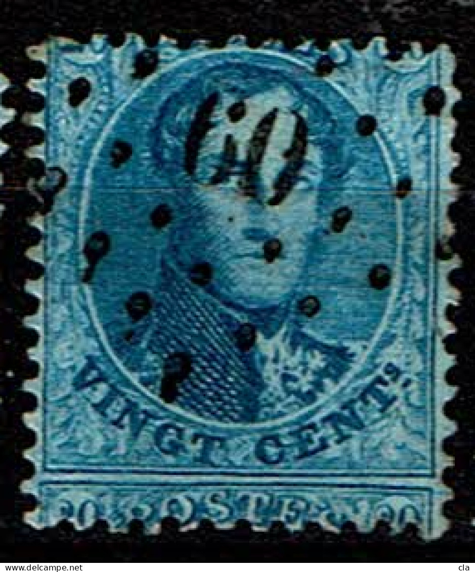 15A  Obl LP 60 BXL  Décentrage (sans Valeur) - 1863-1864 Medallions (13/16)