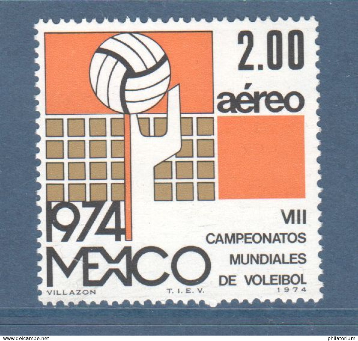 Mexique, Mexico, **, Yv PA 373, Mi 1431, Volley-ball, - Voleibol