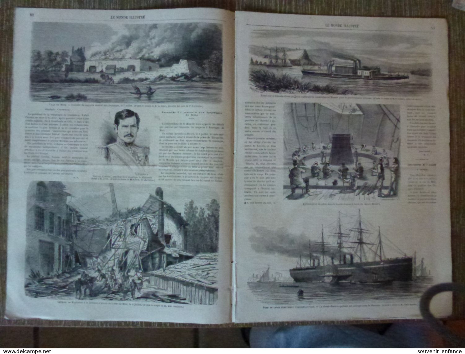 Le Monde Illustré Juillet 1865 Gâvre Lorient Cable Transatlantique Les Egouts De Paris - Magazines - Before 1900