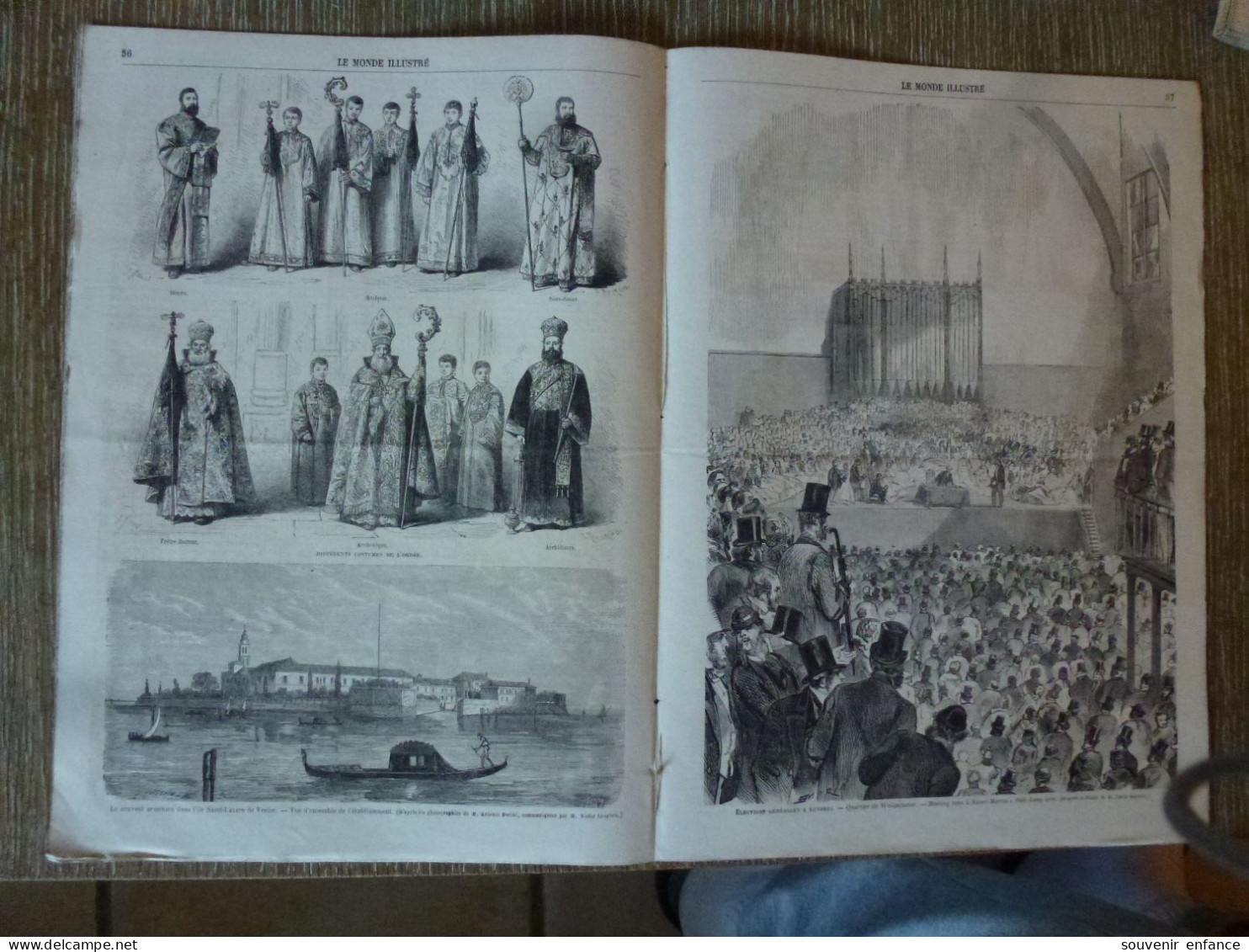 Le Monde Illustré Juillet 1865 Gâvre Lorient Cable Transatlantique Les Egouts De Paris - Magazines - Before 1900