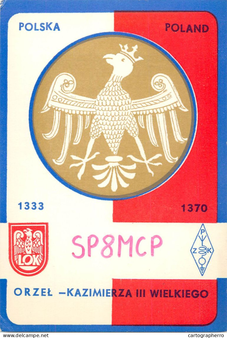 Polish Amateur Radio Station QSL Card Poland Y03CD SP8MCP - Radio Amateur