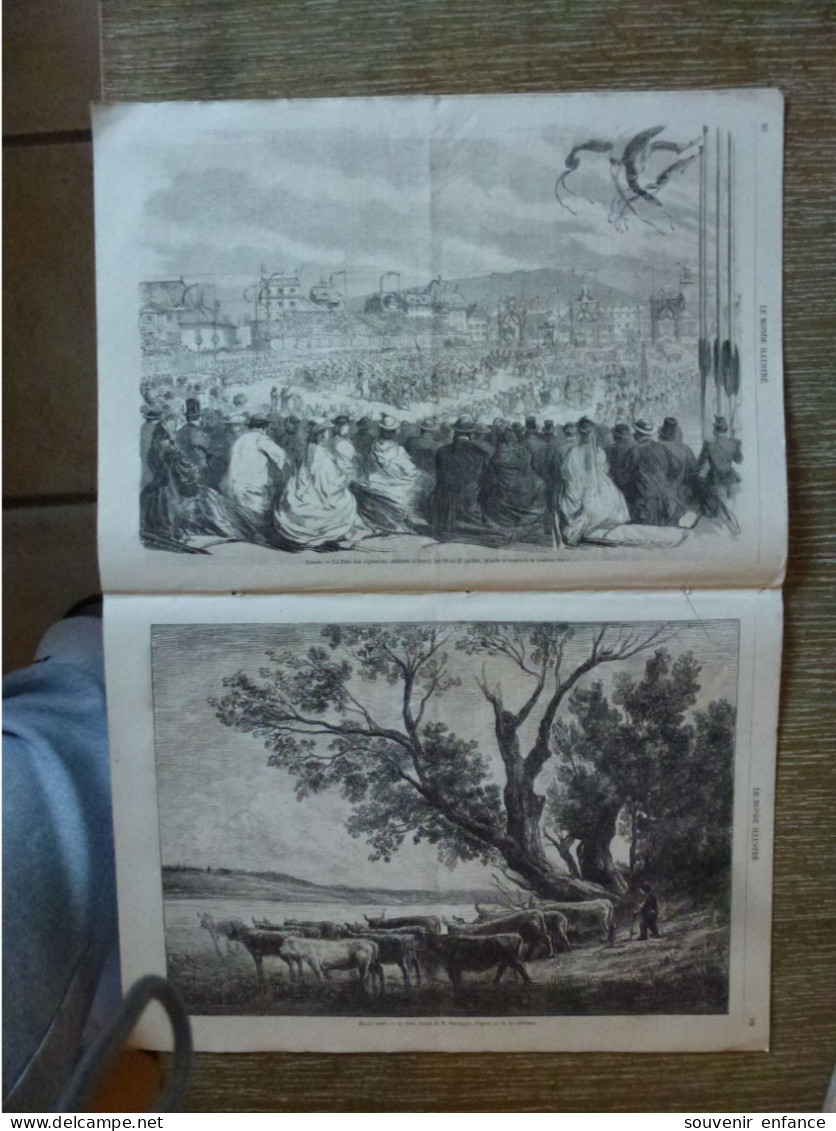 Le Monde Illustré Août 1865 Colonie Anglaise Mexique Mont Cervin Vevey Fête Des Vignerons Constantinople - Revues Anciennes - Avant 1900