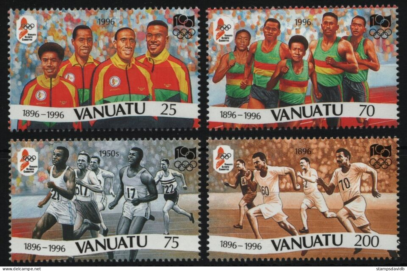 1996 Vanuatu 1016-1019 1996 Olympic Games In Atlanta 7,00 € - Zomer 1996: Atlanta