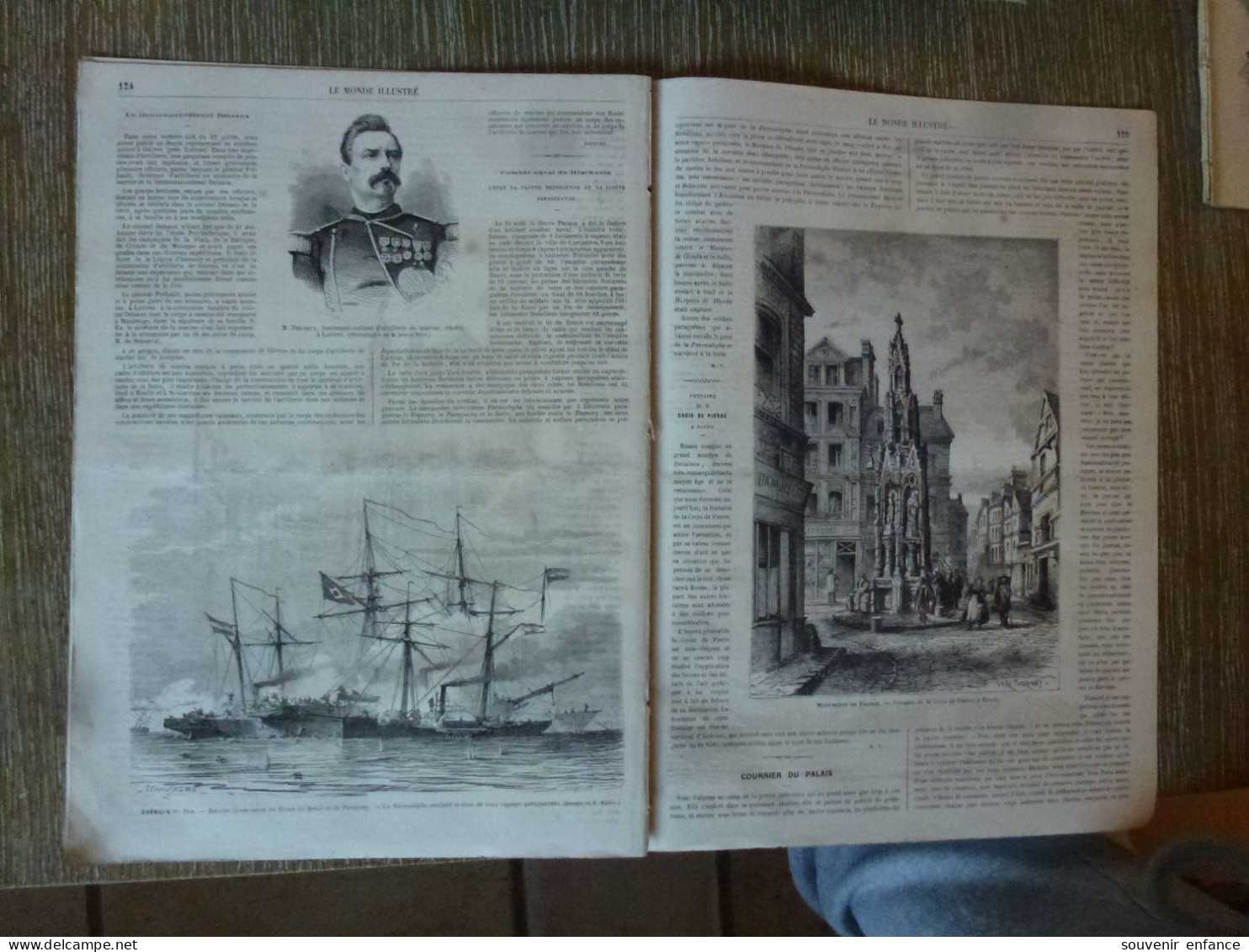 Le Monde Illustré Août 1865 Marché Saint Denis Fête Maritime De Cherbourg Rouen Fontaine Croix De Pierre - Magazines - Before 1900