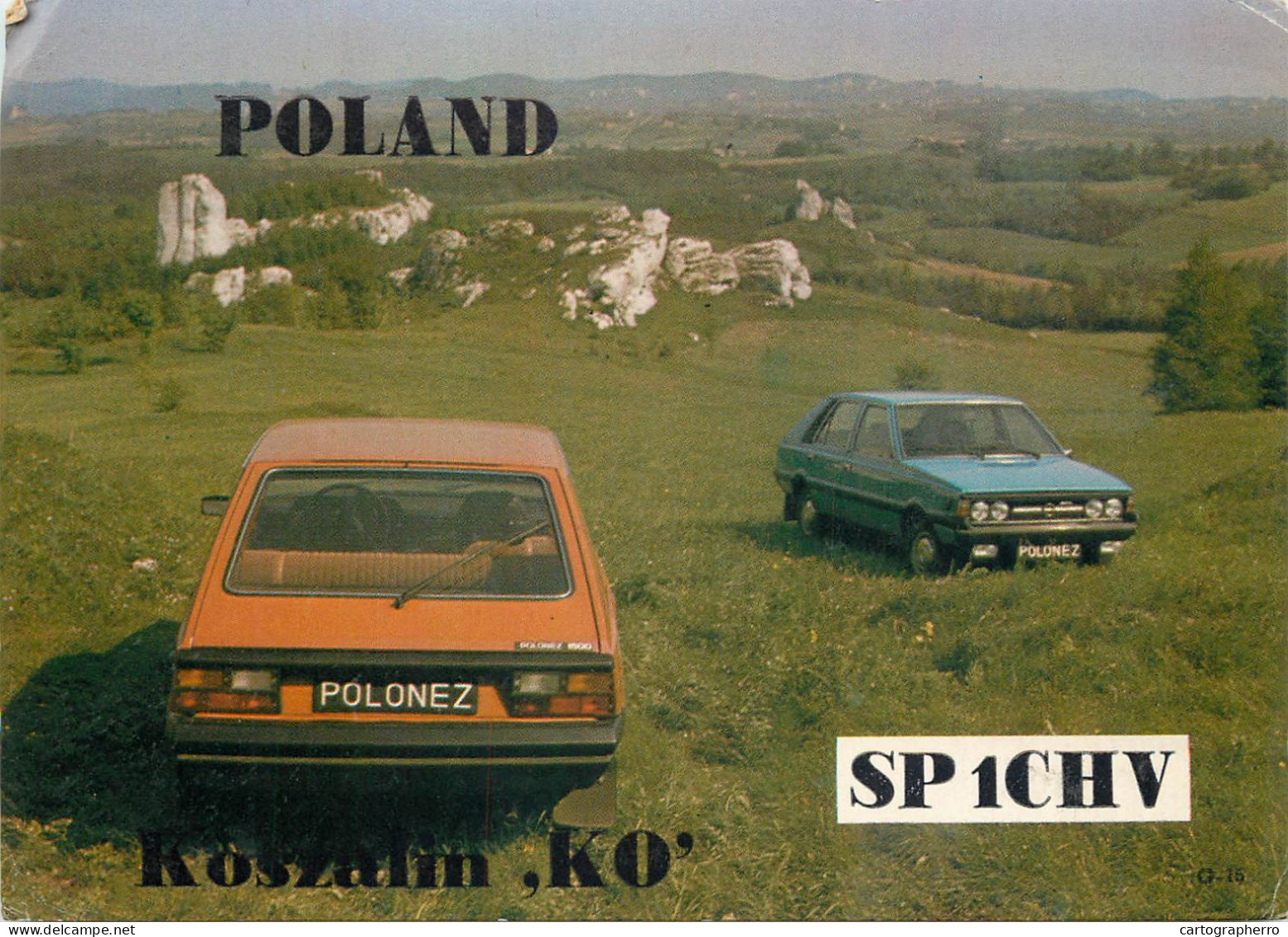 Polish Amateur Radio Station QSL Card Poland Y03CD SP1CHV - Radio-amateur