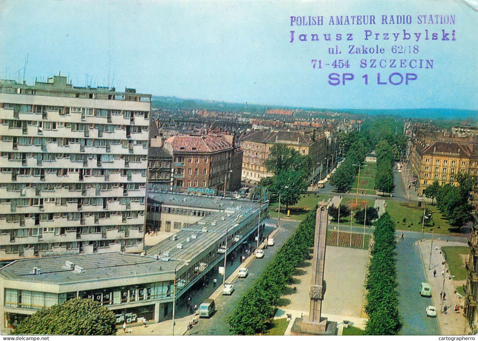 Polish Amateur Radio Station QSL Card Poland Y03CD SP1LOP - Radio-amateur