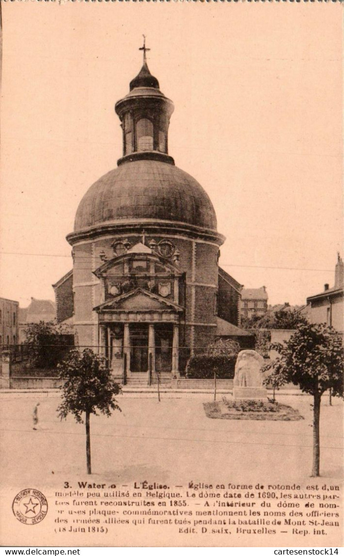 N°42213 Z -cpa Waterloo -l'église- - Waterloo