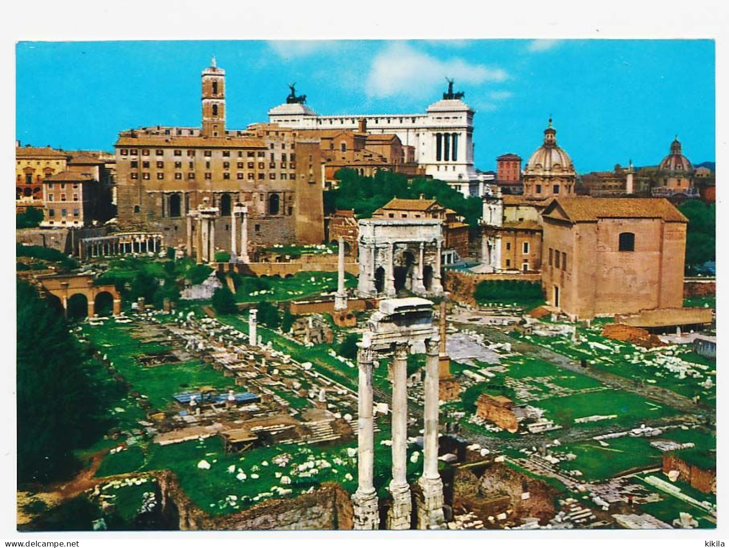 CPSM 10.5 X 15 Italie (337)  ROMA Rome Foro Romano  Forum Romain  Ruine - Other Monuments & Buildings