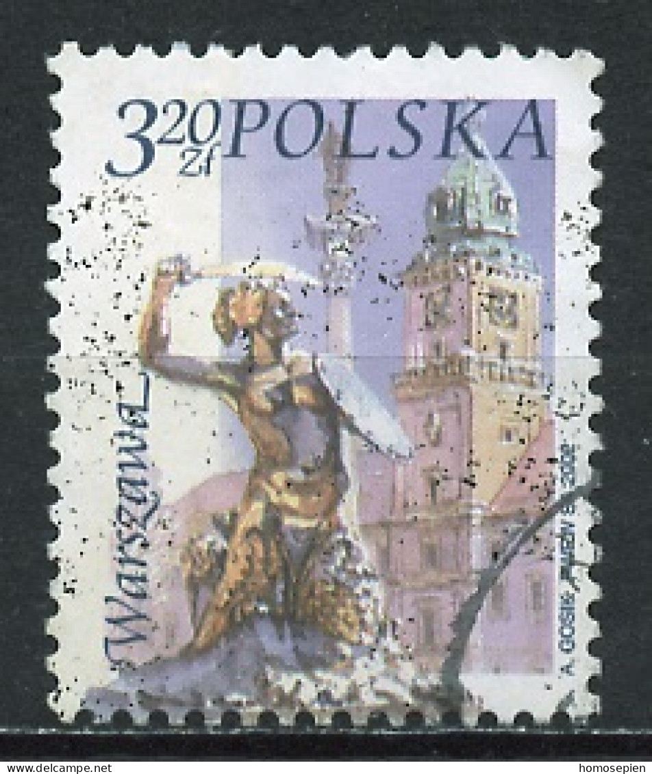 Pologne - Poland - Polen 2002 Y&T N°3722 - Michel N°3957 (o) - 3,20z Varsovie - Usados